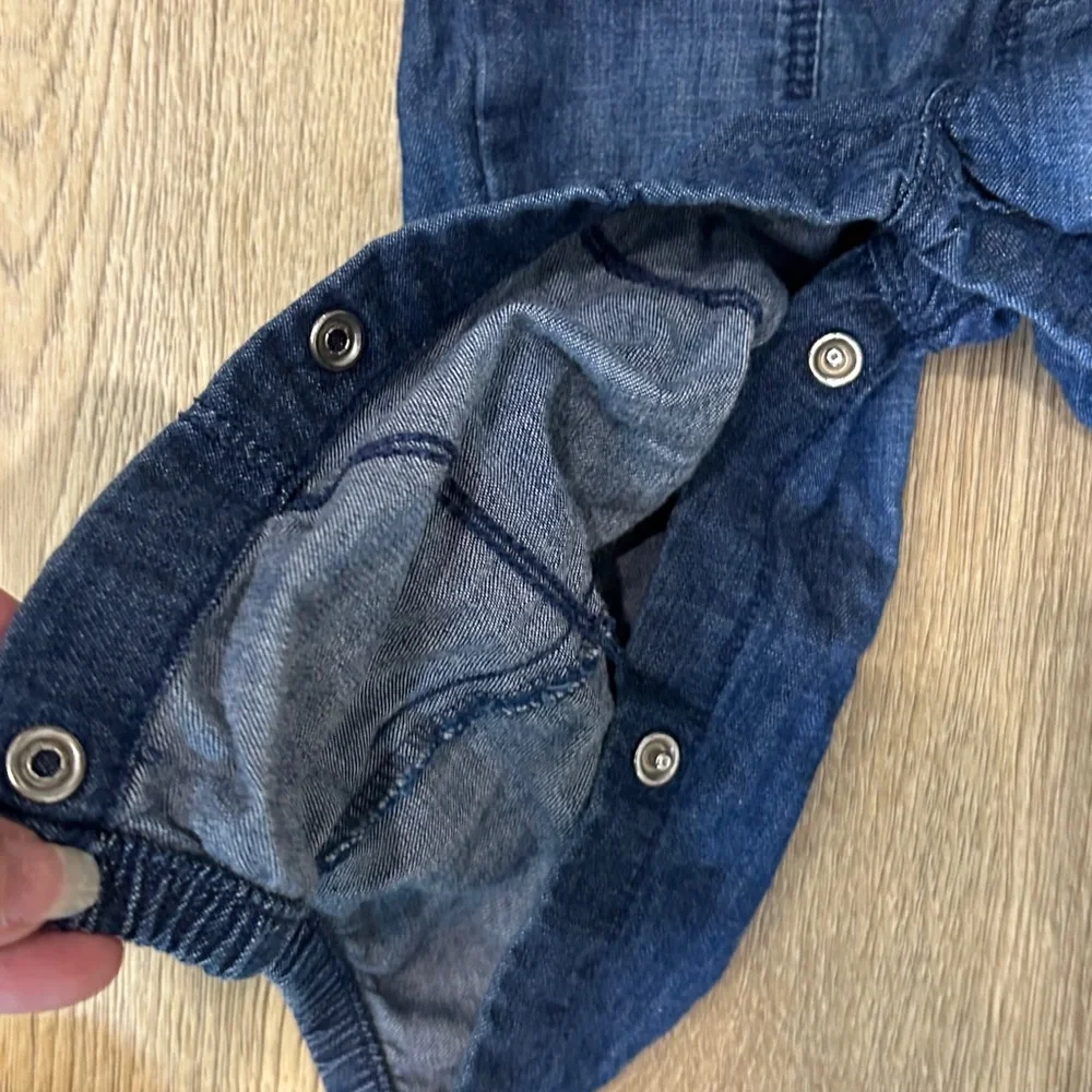 OshKosh B'gosh Denim Bib Overalls Blue Jean Jogger Style |Size 9 months